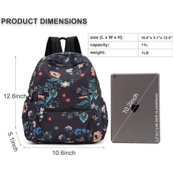 Mini Backpack Purse for Women,Small Nylon backpacks for Ladies Backpacks Women main image 4